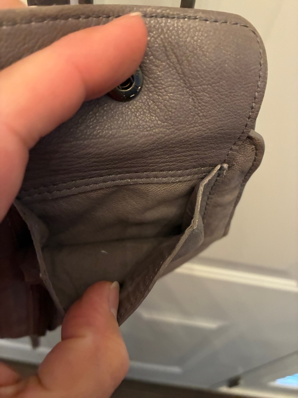Free People Goat Leather Crossbody Sling Bag - Picture 8 of 12